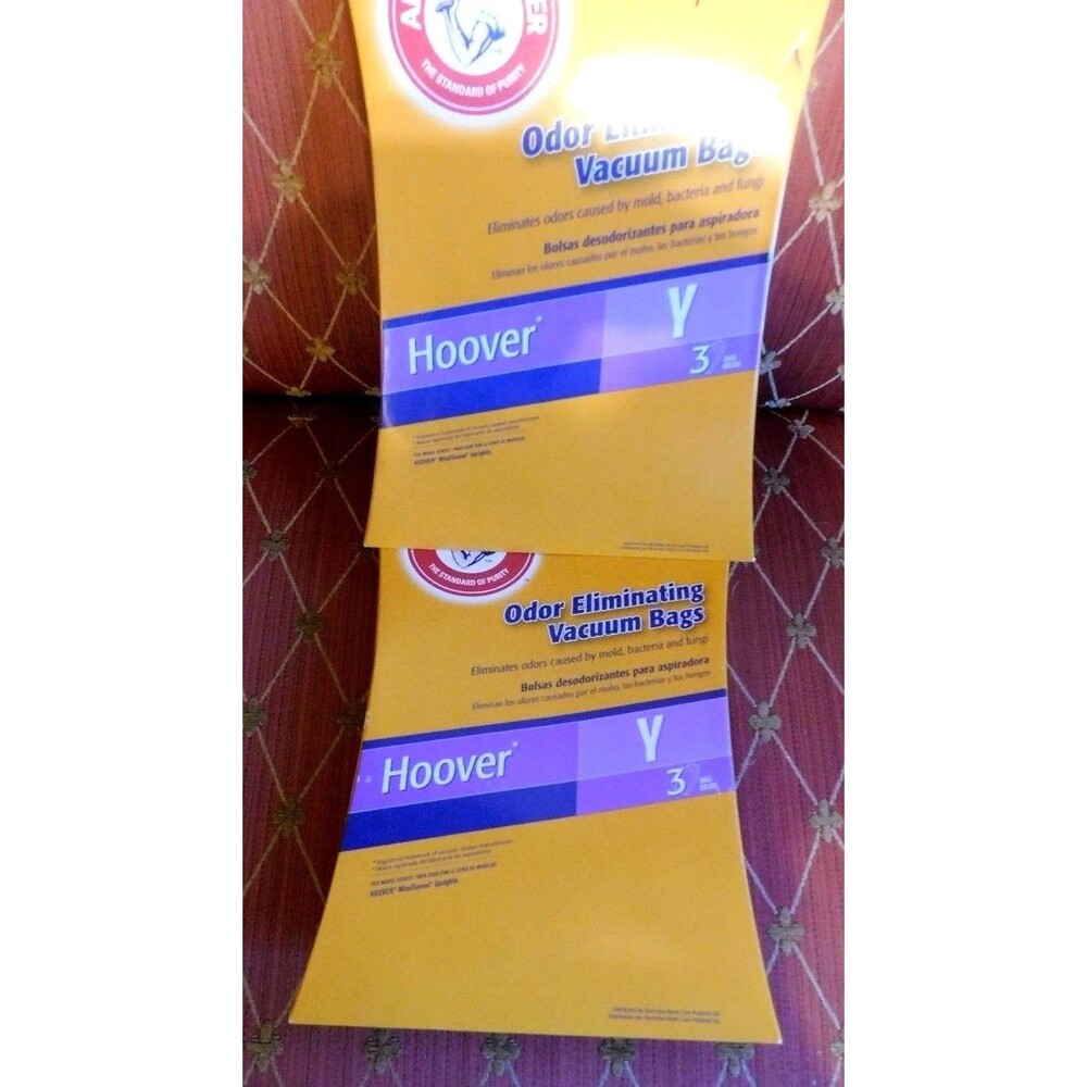 Arm and Hammer Odor Eliminating Vacuum Bags - Hoover Y Pack of 3 & 1 (Total 4)